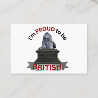 Cartão De Visita Estou Orgulhoso de ser britânico