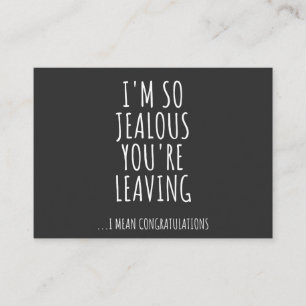 Cartão De Visita Estou tão ciumento que você está saindo