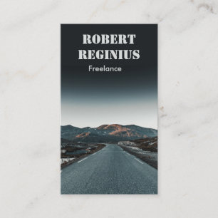 Cartão De Visita estrada perto da montanha