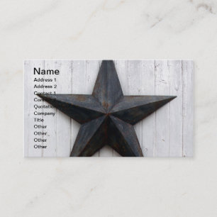 Cartão De Visita Estrela de Barn