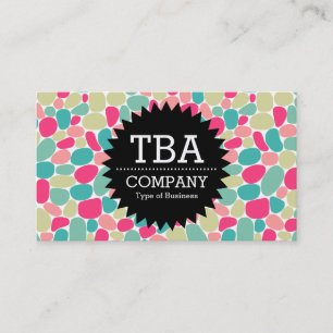 Cartão De Visita Estrela de círculo preto v2 - Abstrato 160417 - Co