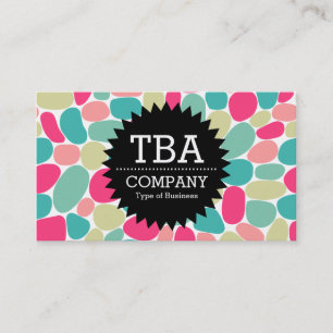 Cartão De Visita Estrela de círculo preto v2 - Abstrato 160417 - Co