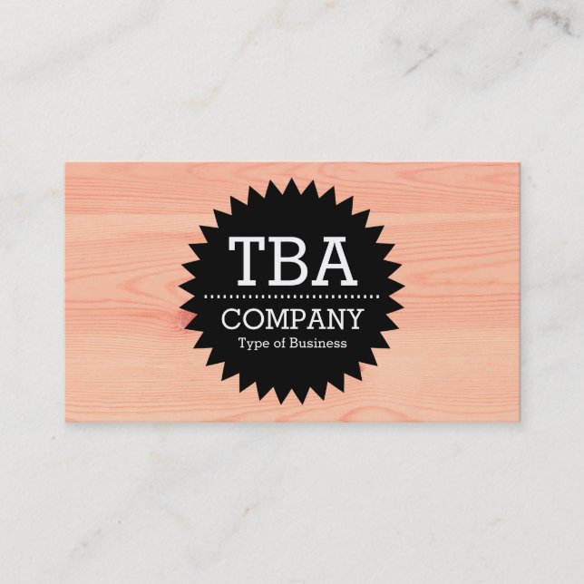 Cartão De Visita Estrela do Círculo Negro v2 - Madeira 05 (Frente)