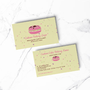 Cartão De Visita Estrelas Elegantes de Macaron