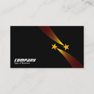 Cartão De Visita Estrelas fotografadas v2 - Amarelo e Vermelho tona