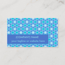 Cartão De Visita Estrelas havaianas do Aqua sob uma dança brilhante