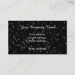 Cartão De Visita Estrelas pastéis multicolores / fundo negro