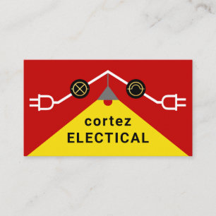 Cartão De Visita Estrutura de Circuito Elétrico Brilhante no Telhad