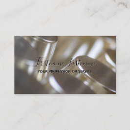 Cartão De Visita Estruturas de liga metálica abstrato dourada