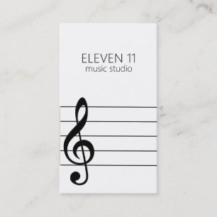 Cartão De Visita Estúdio de Gravação de Música Profissional