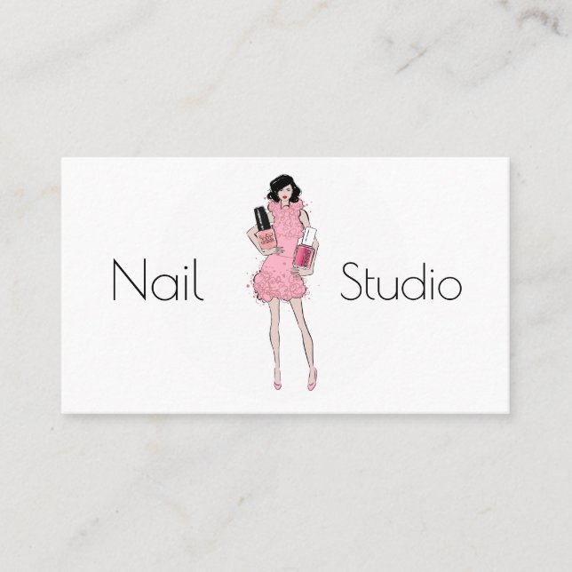 Cartão De Visita Estúdio do prego (Frente)