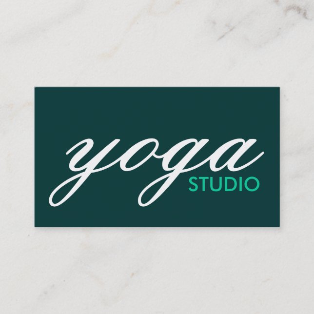 Cartão De Visita estúdio yoga (Frente)
