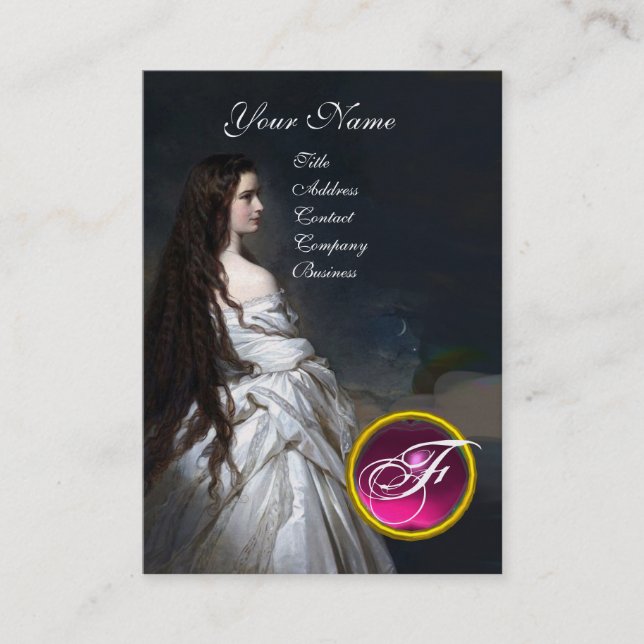 Cartão De Visita ETHERNAL BEAUTY Hair Salon Day Spa, Artista Makeup (Frente)