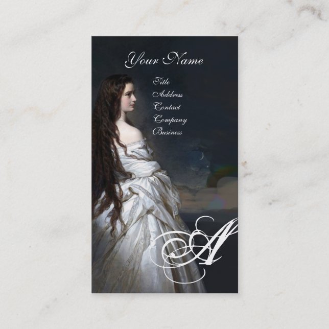 Cartão De Visita ETHERNAL BEAUTY Hair Salon Day Spa, Artista Makeup (Frente)