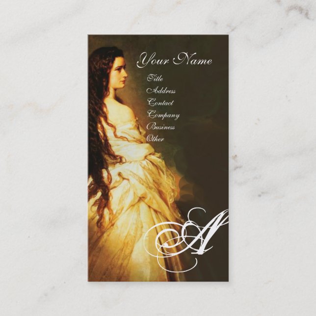 Cartão De Visita ETHERNAL BEAUTY Hair Salon Day Spa, Artista Makeup (Frente)