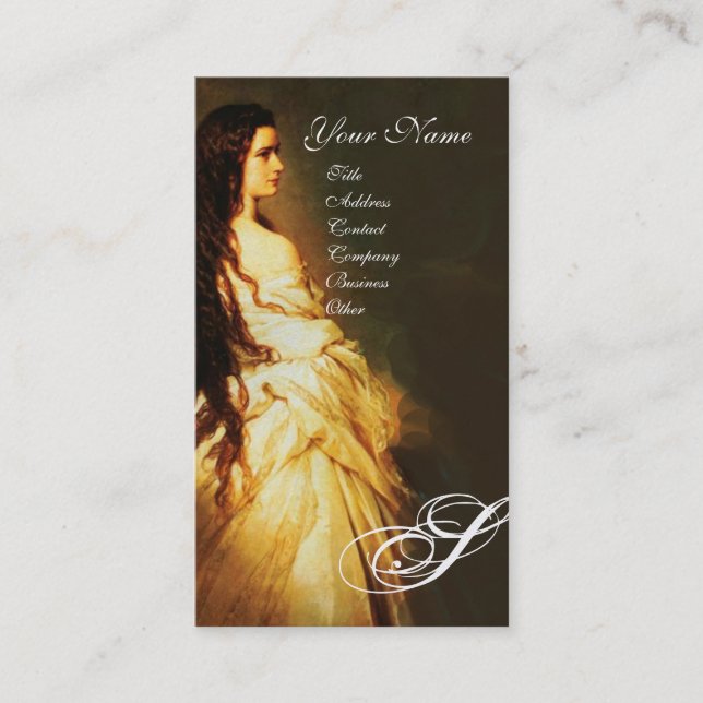 Cartão De Visita ETHERNAL BEAUTY Hair Salon Day Spa, Artista Makeup (Frente)