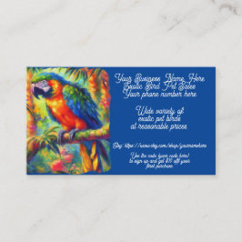 Cartão De Visita Etsy de vendas do Compro de papagaio de estimação 