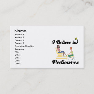 Cartão De Visita eu acredito em pedicures