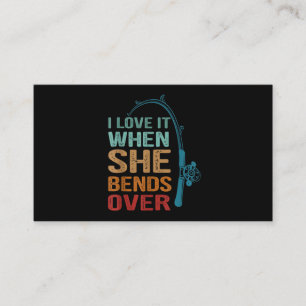 Cartão De Visita Eu Adoro Quando Ela Se Aproxima, Pescaria Engraçad