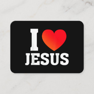 Cartão De Visita Eu Amo Jesus