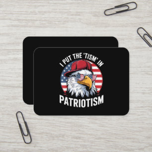 Cartão De Visita Eu Coloco o Tismo no Patriotismo