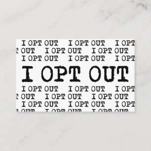 Cartão De Visita Eu Desisto Camiseta