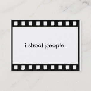 Cartão De Visita eu disparo em pessoas