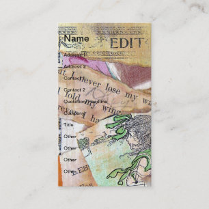 Cartão De Visita Eu nunca perderei meu caminho