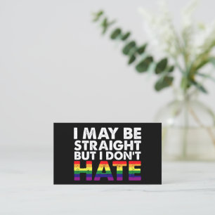 Cartão De Visita Eu Posso Ser Hétero Mas Não Odeio LGBT Gay