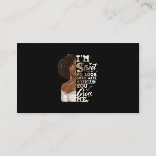 Cartão De Visita Eu sou Street, então olhe as duas maneiras, antes