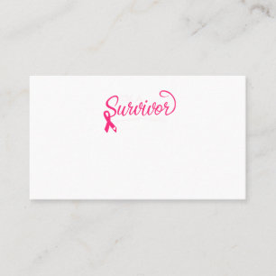 Cartão De Visita Eu sou um Cancer de Sobrevivência