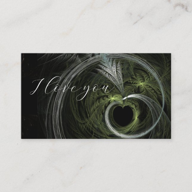 Cartão De Visita Eu te amo (Frente)