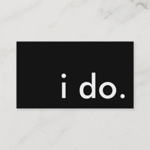 Cartão De Visita eu tenho.