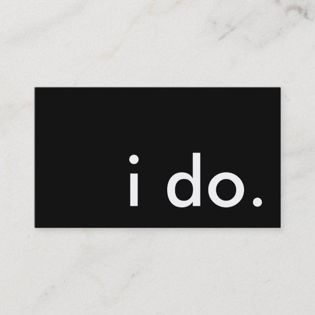 Cartão De Visita eu tenho. (Frente)