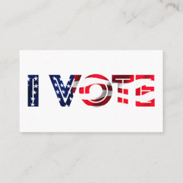 Cartão De Visita Eu Voto