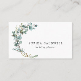 Cartão De Visita Eucalyptus Botânico Minimalista