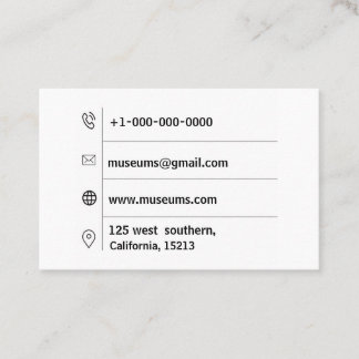 Cartão De Visita Euro à moda moderno listrado do ouro branco