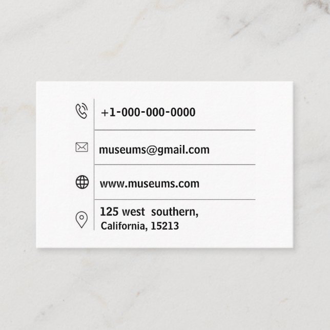 Cartão De Visita Euro à moda moderno listrado do ouro branco (Frente)