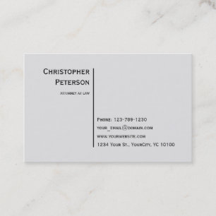 Cartão De Visita Euro- linha elegante minimalista advogado na lei