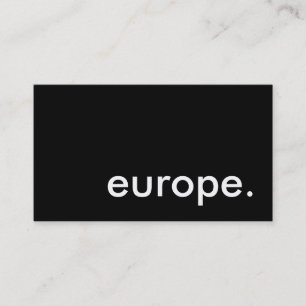 Cartão De Visita europa.