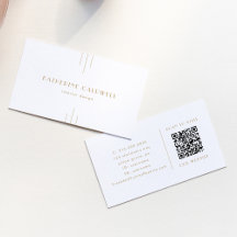 EVERLY Gold Art Deco Simples Geométrico Código QR