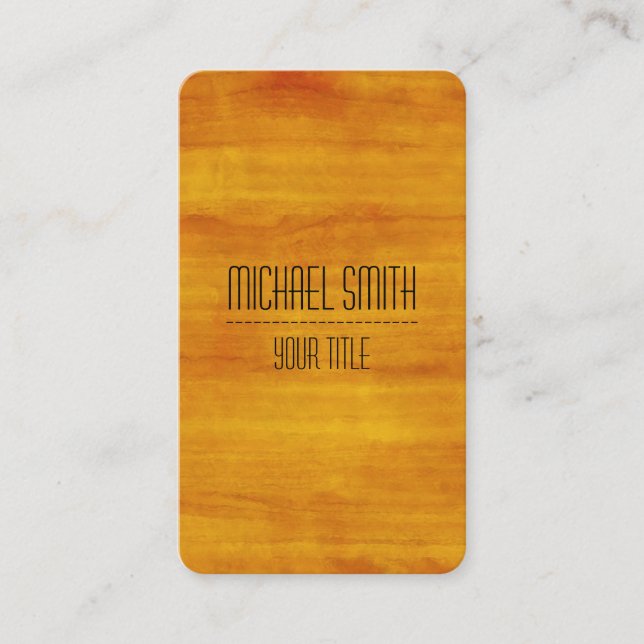 Cartão De Visita Exame de Grãos de Madeira Profissional #11 (Frente)