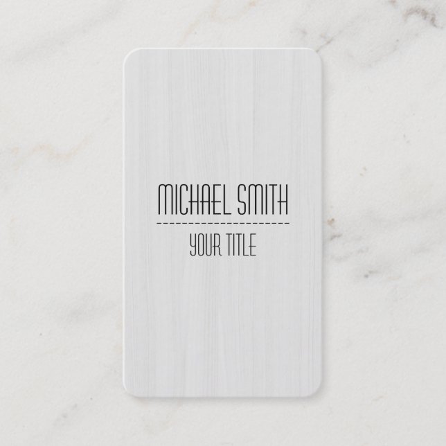 Cartão De Visita Exame de Grãos de Madeira Profissional #12 (Frente)