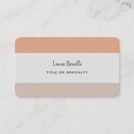 Cartão De Visita Exame Moderno e Minimalista Premium Linen Professi