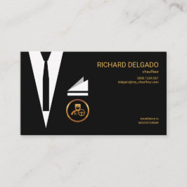 Cartão De Visita Excelente Na moda De Chofer Moderno De Chic