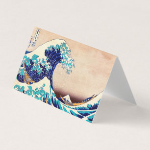 Cartão De Visita Excelente Wave Off Kanagawa Vintage Arte Japonesa