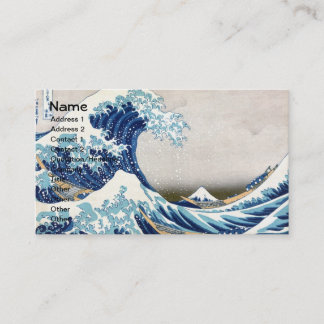 Cartão De Visita Excelente Wave Off Kanagawa Vintage Fine Japonês