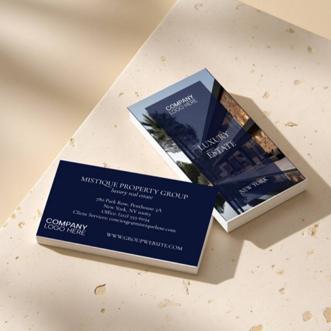 Cartão De Visita Exclusive Real Estate Property photo professional  (Criador carregado)