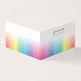 Cartão De Visita Exemplo de Paleta de Seleção de Cores do Designer