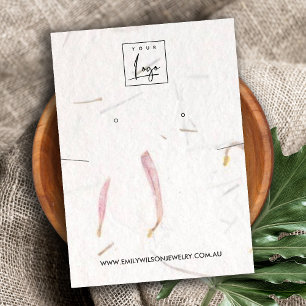 CARTÃO DE VISITA EXIBIÇÃO DE ANDAMENTO DE NECKLACE DE PAPEL PETAL